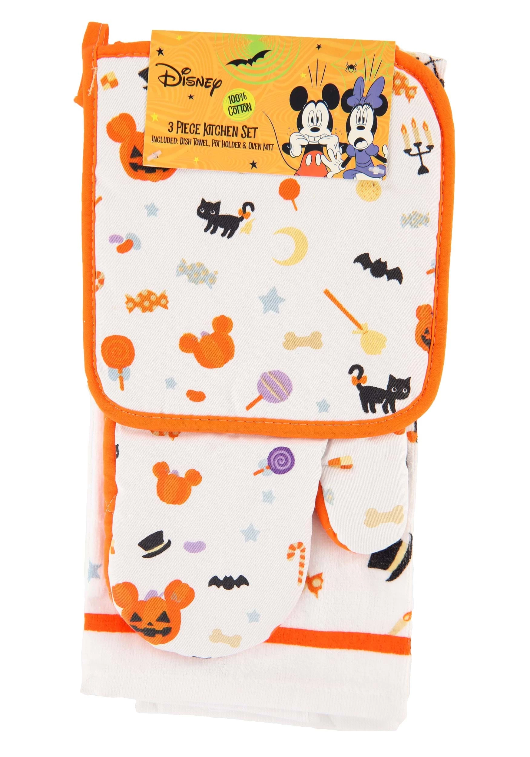 3 Piece Disney Mickey Halloween Treats Textile Kitchen Set 7 3 Piece Disney Mickey Halloween Treats Textile Kitchen Set - Image 5