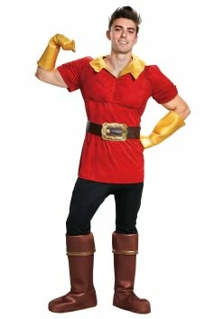 Disney Beauty And The Beast Men's Gaston Costume -Disney shop adult gaston costume alt 8