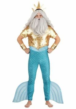 Disney The Little Mermaid King Triton Costume For Men -Disney shop adult king triton costume alt 11