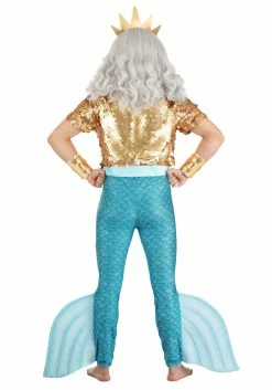 Disney The Little Mermaid King Triton Costume For Men -Disney shop adult king triton costume alt 8