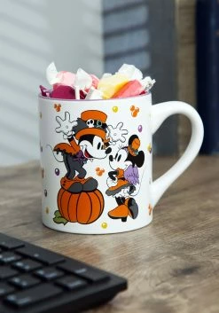 Mickey And Minnie Mouse Let's Party Disney Halloween Mug