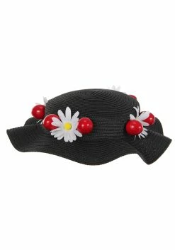 Disney Mary Poppins Classic Black Costume Hat And Scarf -Disney shop disney mary poppins classic black hat and scarf alt 2