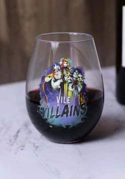 Disney 33.5 Ounce Vile Villains Tear Drop Oversized Glass -Disney shop disney vile villains 33 5oz oversized tear drop gl alt 2