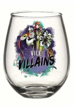 Disney 33.5 Ounce Vile Villains Tear Drop Oversized Glass -Disney shop disney vile villains 33 5oz oversized tear drop gl alt 3