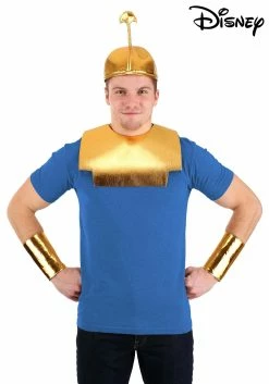 Disney Emperor's New Groove Kronk Hat Cuffs And Collar Costume Kit