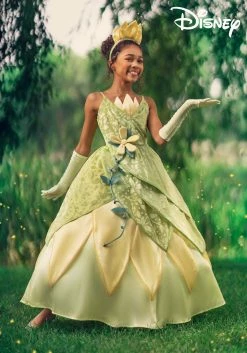 Armada Girl's Disney Deluxe The Princess And The Frog Tiana Costume