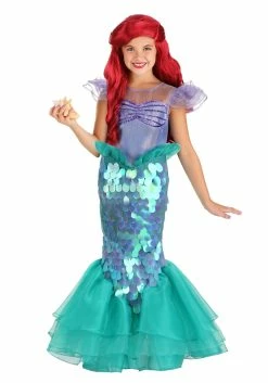 Disney Little Mermaid Ariel Costume For Girls -Disney shop girls little mermaid ariel costume alt 7