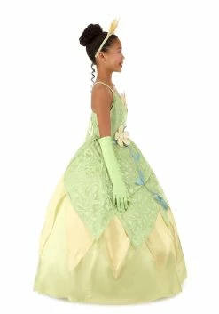 Armada Girl's Disney Deluxe The Princess And The Frog Tiana Costume -Disney shop kids deluxe tiana costume alt 10