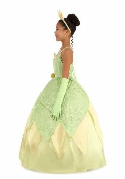 Armada Girl's Disney Deluxe The Princess And The Frog Tiana Costume -Disney shop kids deluxe tiana costume alt 8