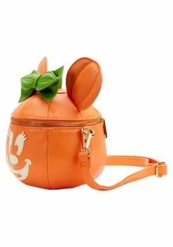Disney Glow Face Loungefly Pumpkin Minnie Figural Crossbody Bag -Disney shop loungefly disney glow face pumpkin minnie figural alt 2
