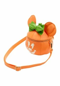 Disney Glow Face Loungefly Pumpkin Minnie Figural Crossbody Bag -Disney shop loungefly disney glow face pumpkin minnie figural alt 3