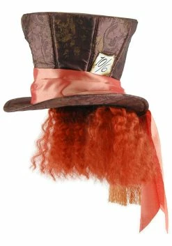 Disney Mad Hatter Costume Hat With Hair Accessory