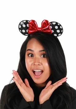 Disney Minnie Mouse Sequined Ears Headband -Disney shop minnie mouse polka dot sequined ears headband alt 2