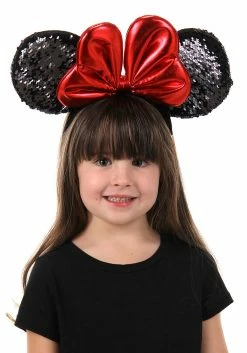 Disney Minnie Sequin Ears Red Headband -Disney shop minnie sequin ears headband alt 2