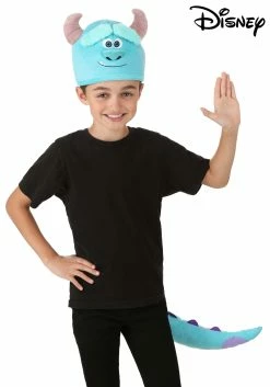 Disney Monsters Inc Sulley Soft Costume Hat And Tail Kit For Kids