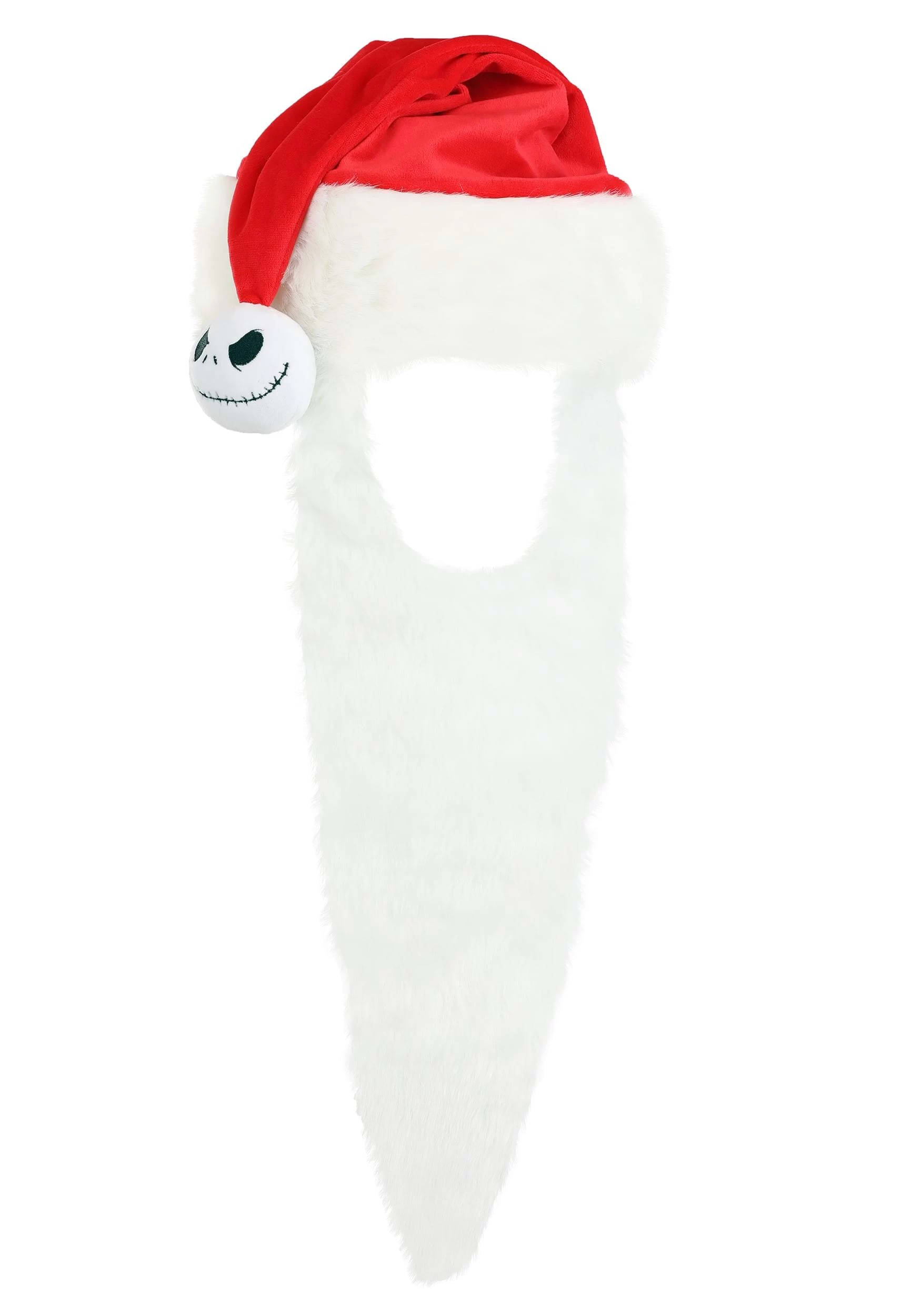 Disney Nightmare Before Christmas Jack Skellington Santa Hat With Beard 6 Disney Nightmare Before Christmas Jack Skellington Santa Hat With Beard - Image 4