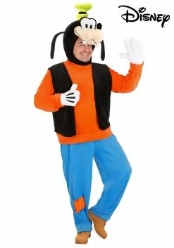 Disney Plus Size Deluxe Goofy Costume For Adults -Disney shop plus size deluxe goofy costume alt 4