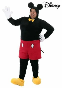 Disney Plus Size Deluxe Mickey Mouse Costume For Adults -Disney shop plus size deluxe mickey mouse costume alt 9