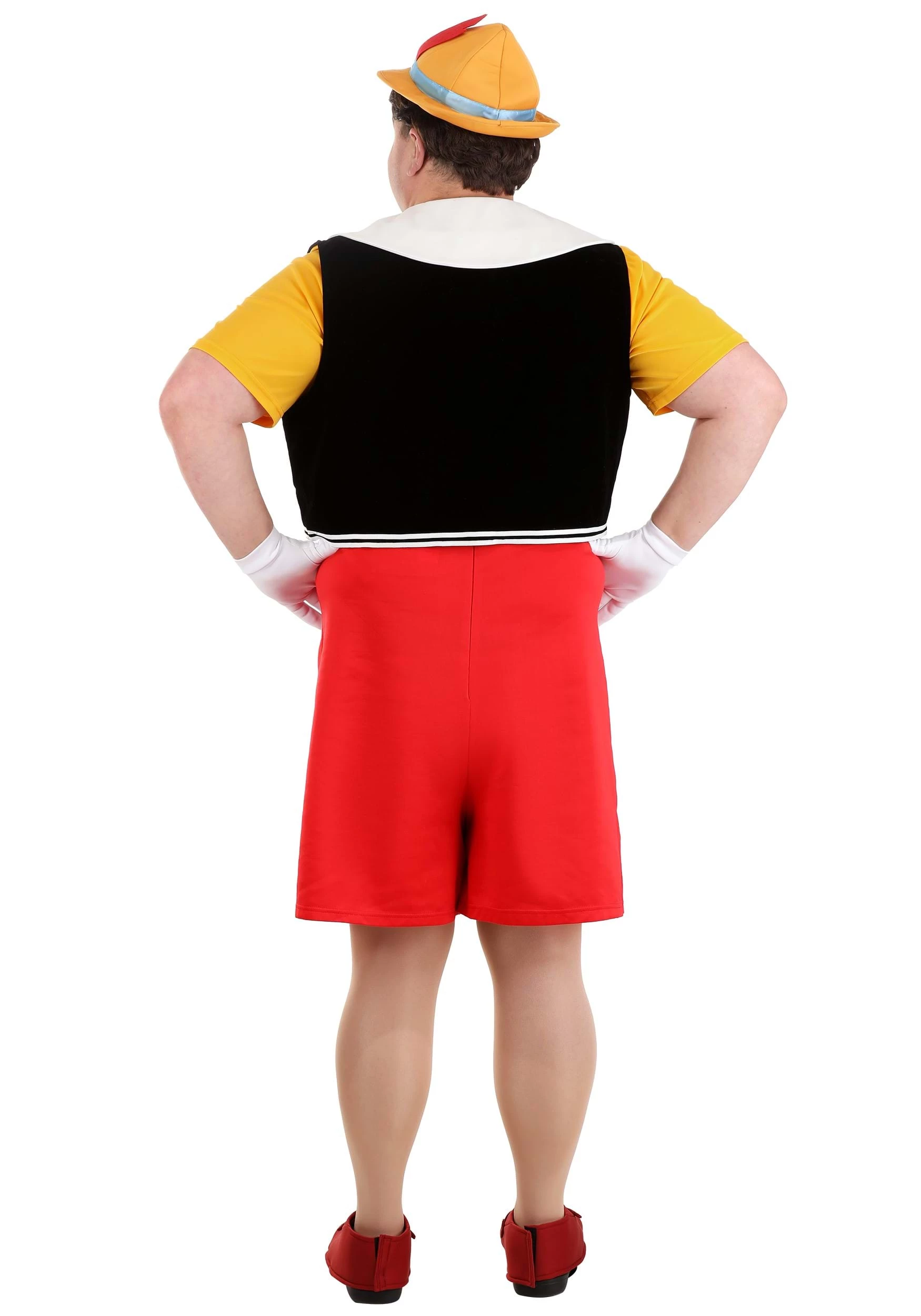 Adult Plus Size Deluxe Disney Pinocchio Costume 4 Adult Plus Size Deluxe Disney Pinocchio Costume - Image 2