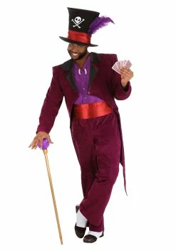 Disney Plus Size Dr. Facilier Costume For Adults -Disney shop plus size dr facilier costume alt 7