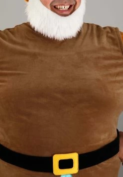 Plus Size Disney Snow White Happy Dwarf Costume For Men -Disney shop plus size happy dwarf costume alt 2