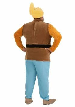 Plus Size Disney Snow White Happy Dwarf Costume For Men -Disney shop plus size happy dwarf costume alt 4
