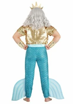 Disney Plus Size Little Mermaid King Triton Costume For Men 15 Disney Plus Size Little Mermaid King Triton Costume For Men -Disney shop plus size king triton costume alt 6