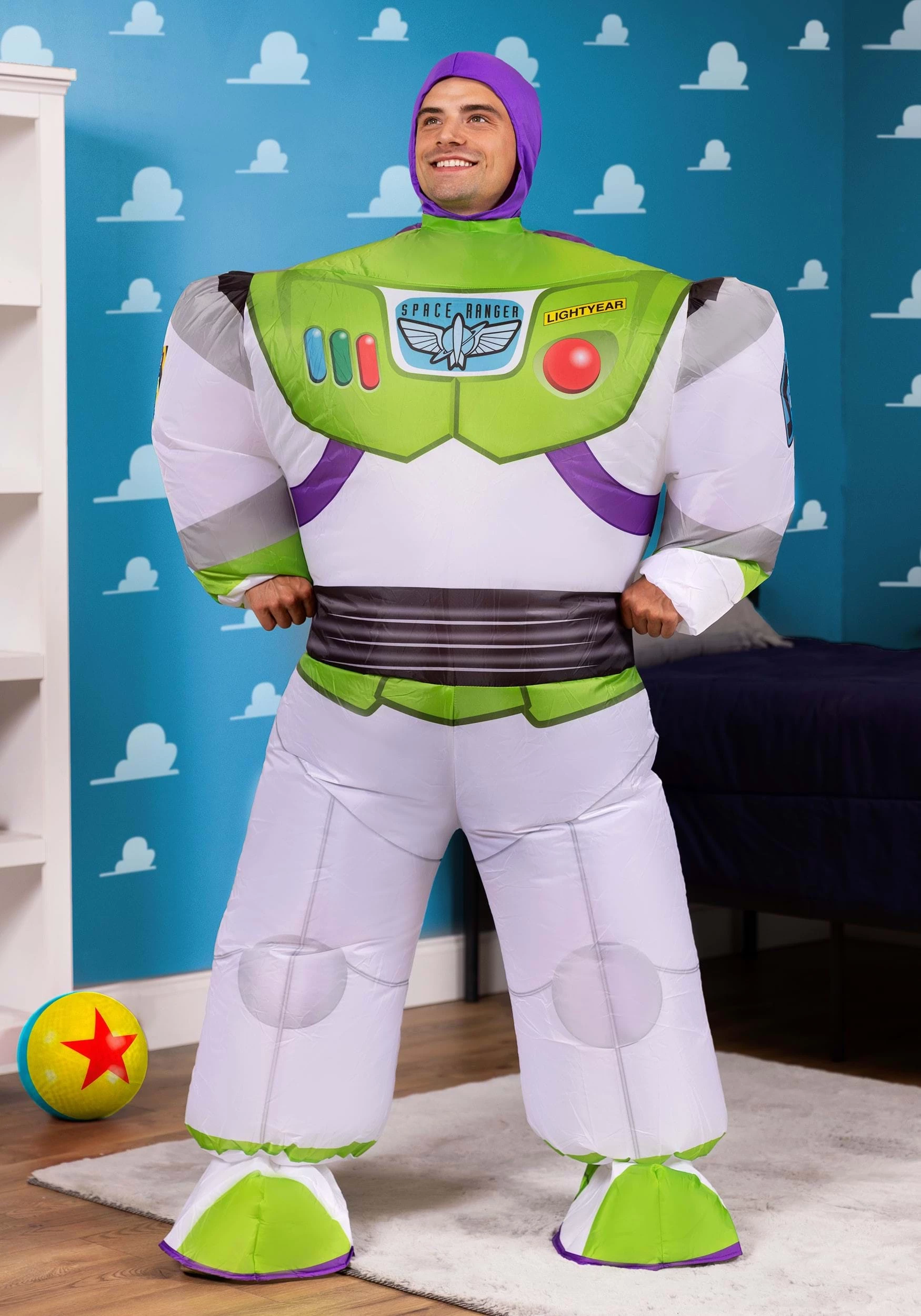 Disney Toy Story Buzz Lightyear Inflatable Adult Costume 3 Disney Toy Story Buzz Lightyear Inflatable Adult Costume