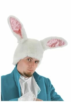 Disney White Rabbit Ears Costume Hat